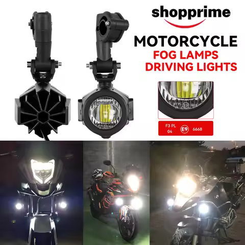 Fog Lights For BMW R1200GS F800GS F700GS F650 K1600 Motorcycle Accessories For Honda NX500 LED Auxil