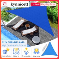 【5 Years Warranty】Sun Shade Sail Net 4.9x4.9x4.9m Triangle Canopy Awning High Quality 185GSM HDPE 95