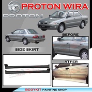 PPOTON WIRA SALOON/SEDAN/AEROBACK SIDE SKIRT SKIRT TEPI -MATERAIL FIBER BODYKIT