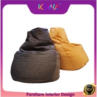 IOWA 🔥MALAYSIA🔥 Bean Bag Sofa Style 2.5kg (BUY 1 FREE 1) (RANDOM MIX COLOUR) Kerusi Malas Home Bean Beg 📣Ready Stock