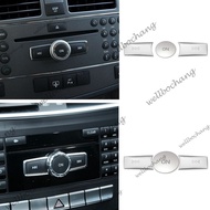 Car Volume ON Buttons Cover Stickers Trim Fit For Mercedes Benz A B C ML CLS Class W204 GLK X204 E Class W212 Auto Accessories