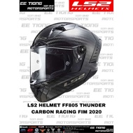 LS2 HELMET FULL FACE *FF805 THUNDER CARBON RACING FIM 2020 ( M - XL ) LAST STOCK OFFER PROMOSI CLEAR