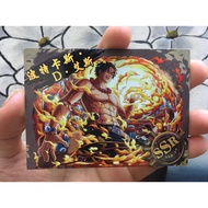 (Rain15) Portgas D character rounded corner card. Ace Fictional Characters