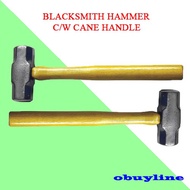 2LB, 3LB,4LB,6LB,8LB,10LB,12LB14LB,16LB,18LB,20LB BLACKSMITH HAMMER C/W CANE HANDLE / ROTAN HANDLE /