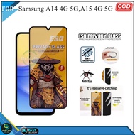 Tempered Glass Full Esd Spy Premium Samsung A15 M15 A22 4G 5G A23 4G 5G