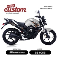 Transparent sticker for yamaha Byson old motorbike, transparent striping, old Byson decal