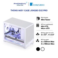 Jonsbo D32 Pro Computer Case (Black/White) - Mini Tower - Supports Rad 240mm -