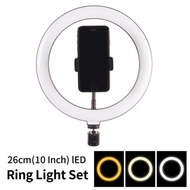 LED Ring Light Dim Video Live Studio Lighting Lampu Bulat youtuber Facebook 26cm Ticktock