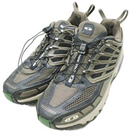二手 SALOMON ADVANCED ACS PRO ADVANCED 運動鞋，尺寸 US9 (27cm)，L41752600，夜空/棕褐色/鴿灰色。