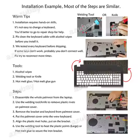 Laptop Keyboard For Asus K73SM K73SV M52 M52vp M60 M60J M60JV M60VP N51 N51A N51T N51TE N51TP N51V S