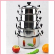 ◶ ◹ Stainless steel Caserole set