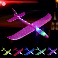 Foam Aircraft Model Toy Luminous Plane Flying Aeroplane Toy Birthday Gift for Kids Boys Girls