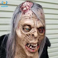 Zombie Mask Head Cover - Halloween Scary Cosplay Party Haunted House Prop
