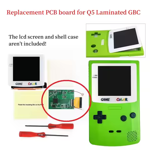 Replacement PCB Board Q5 Laminated OSD Menu Retro Pixel IPS Screen PCB Board For Game Boy Color For 