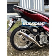 Original Wolfgang Exhaust PNP Non-Smlong Model Exhaust for vario, aerox, nmax, lexi, pcx, etc.