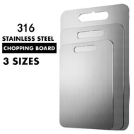 【SG SELLER】Stainless Steel Chopping Board | 316 Stainless Steel | Food Grade | Food Grade | Metal Ch
