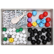 125 Pcs Molecular Model Kit Electron Orbital Model Chemistry Aid Tool for Teachers Students Scientis