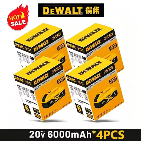 100% Genuine Dewalt 20V Battery, 2AH 5AH 6AH Rechargeable Lithium Ion Battery, Dewalt DCB200 Power T
