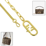 Suitable for fendi fendi Mahjong Bag Chain Shoulder Strap mini Baguette Bag Metal Chain Bag Strap Ha