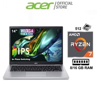 [AMD Ryzen 7]Aspire 3 A314-42P-R9A3/R449 (Silver) 14-inch WUXGA IPS Display Laptop | 8GB / 16GB RAM