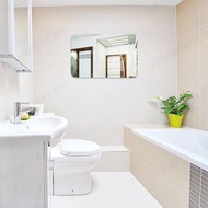 Home Soft Mirror Wall Sticker Mirror Sticker Self-Adhesive HD Glass Oval Decorative Sticker