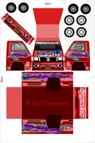 pola stiker l300 miniatur/stiker miniatur murah cod