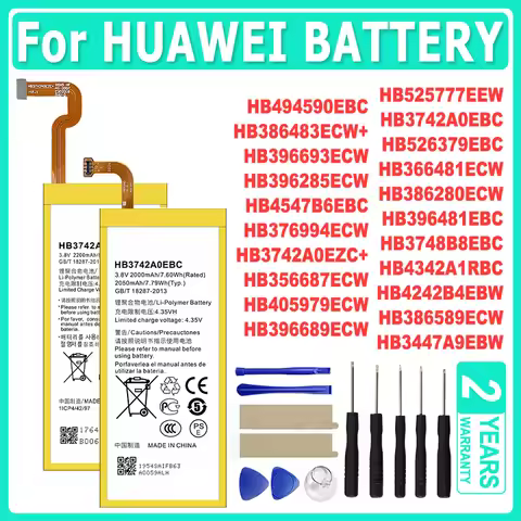 Battery For Huawei G7 G8 G9 G10 P10 P20 P40 Ascend P6 G6 P8 P9 Lite Honor 4C Y6 4A 6 7 V9 Mate 8 9 1