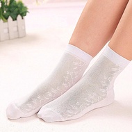 Socks Knee-High Summer Thin Summer Socks Female 100% Ultra-Thin Cotton Socks Women's Mesh Breathable Sock