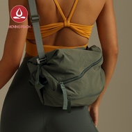 MOVING PEACH Sports Bag Separation of Dry and Wet Gym Bag Adjustable Shoulder Strap Crossbody Bag Wa