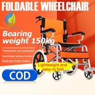 Adult Folding Wheelchair for Senior Sale Standard Portable Heavy-duty Hand Push 11kg Lightweight Wheelchair Aluminum Alloy Steel Structure Safe Load-bearing 200KG for The Elderly and The Disabled