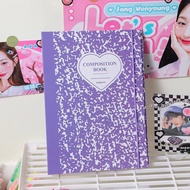 Photocard Binder A5 Composition Hard Cover Photocard Binder/ A5 PVC Cover / A5 Double sided Refill p