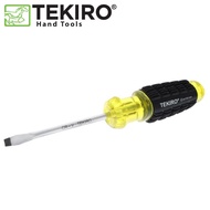TEKIRO OBENG GAGANG KARET KUNING (-) 6 x 100 mm OBENG MIN