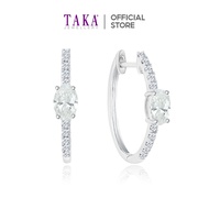 TAKA Jewellery Lab Grown Diamond Loop Earrings 10K Gold