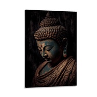 Buddhist Bronze Statue Poster Religious Statue Art Poster Canvas Painting Wall Art Poster For Bedroo