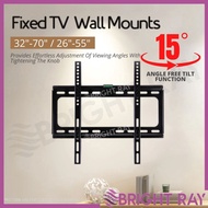26”-55” / 32"-70" 15° Tilt Fixed Wall Mounted TV Bracket Flat Screens LED Plasma and etc {26 INCH-55 INCH} With Screws