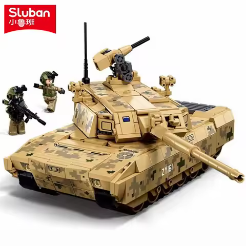 413PCS NEW Military ZTZ-100S MBT Bricks Main Battle Tank Model Building Blocks Sets Educational Toys