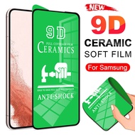 Samsung Galaxy S24 S23 Ultra S22 S21 S20 Plus Note 20 Full Glue Ceramics Soft Tempered Glass Screen Protector