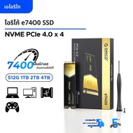 ORICO e7400 PCIe4.0 M.2 NVMe SSD PS5 7400 เมกะไบต์/วินาทีไดรฟ์ Solid State ภายใน Gen4 สําหรับ High E