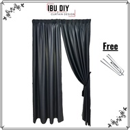 B22 Ready Made Curtain 99%Blackout Siap Jahit Langsir (Free Cangkuk/Hook) Langsir BLACKOUT Kain Teba