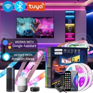 TUYA RGB Strip Light with Voice Smart Light Music Sync Light for Bedroom Living Room Decoration