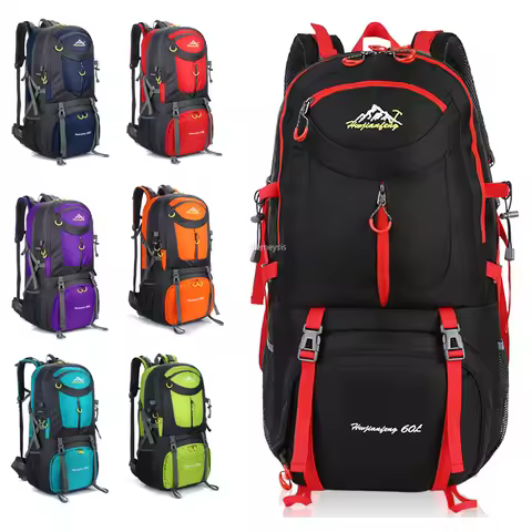New 40L/50L/60L Outdoor Camping Hiking Backpack Waterproof Men Women Trek Climbing Backpack Large Ca