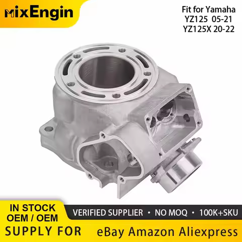 Motorcycle Engine Parts CYLINDER ASSEMBLY JUG 54mm For Yamaha 05-21 YZ125 Team Yamaha 20-22 YZ125X 1