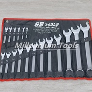 SB TOOLS Heavy Duty Combination Wrench Set | Spanner Set | Common Ring Set (6-32mm)