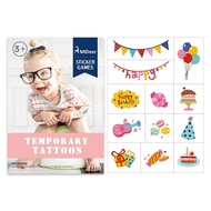 MiDeer Waterproof Temporary Birthday Tattoo Stickers MD4017