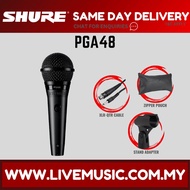 Shure PGA48 Cardioid Dynamic Vocal Microphone, XLR-XLR Cable (PGA48QTR / PGA48XLR / PGA-48)