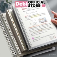 Iron Binder Notebook Transparent Plastic Cover A5 B5 A4 Refill Paper for Notebook DL