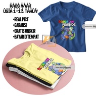 Baju Kaos Rainbow Friends Roblox game atasan anak laki-laki perempuan Rainbow friends Roblox game