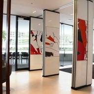 PENYEKAT RUANGAN MEETING PINTU SLIDING GESER LIPAT MOVABLE PARTISI