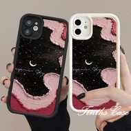Compatible For IPhone 11 15 14 13 12 Pro Max X XR Xs Max 8 7 6s Plus SE 2020 Cute Cartoon Oil Painting Couples Phone Case Shockproof Soft Cover