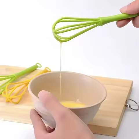 Multifunctional Rotary Manual Egg Beater Mixer Mini Plastic Kitchen Eggs Whisk Bake Tool Egg Agitato